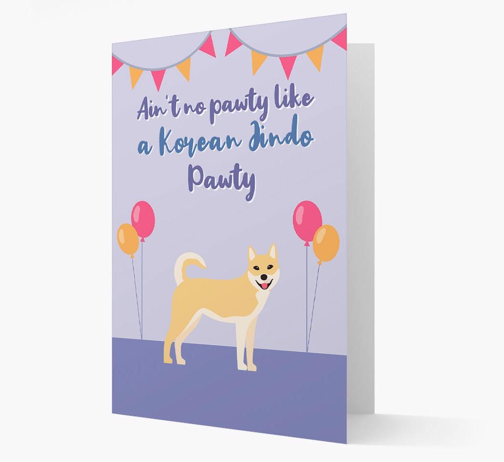 Ain't No Pawty: Personalized {breedFullName} Card