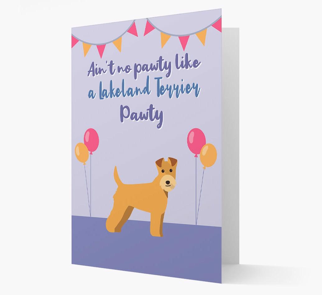 Ain't No Pawty: Personalized {breedFullName} Card