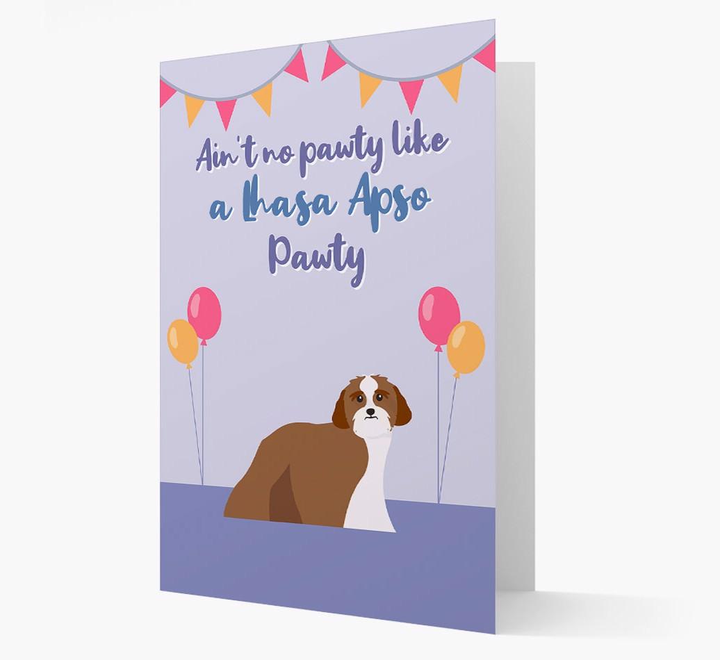 Ain't No Pawty: Personalized {breedFullName} Card