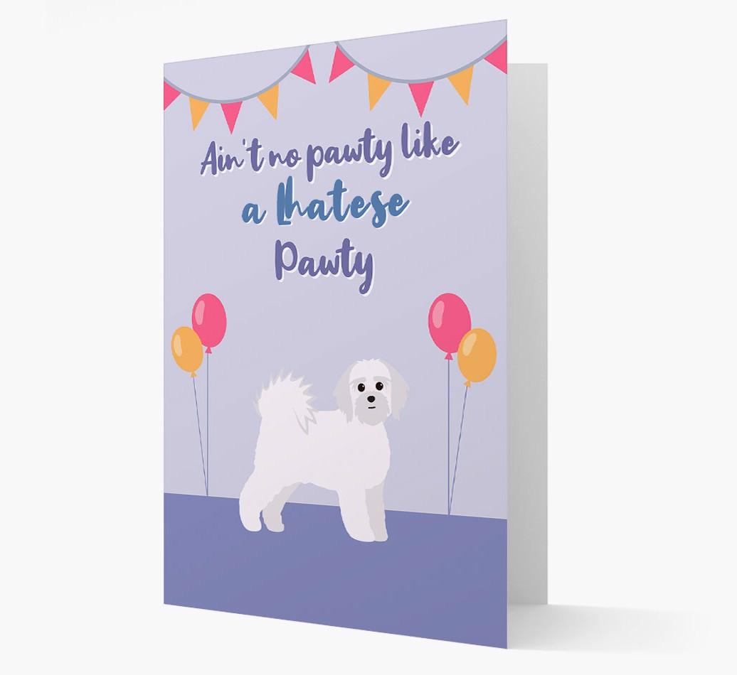 Ain't No Pawty: Personalized {breedFullName} Card