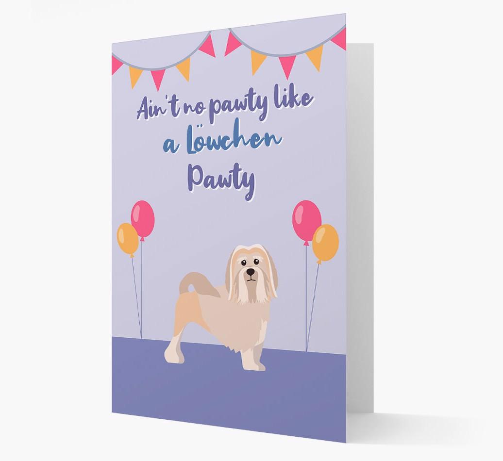 Ain't No Pawty: Personalized {breedFullName} Card
