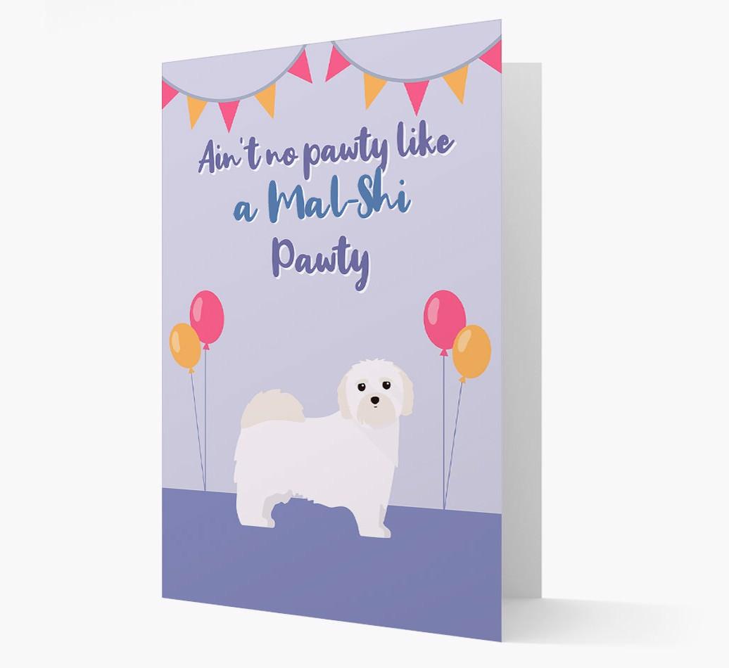 Ain't No Pawty: Personalized {breedFullName} Card