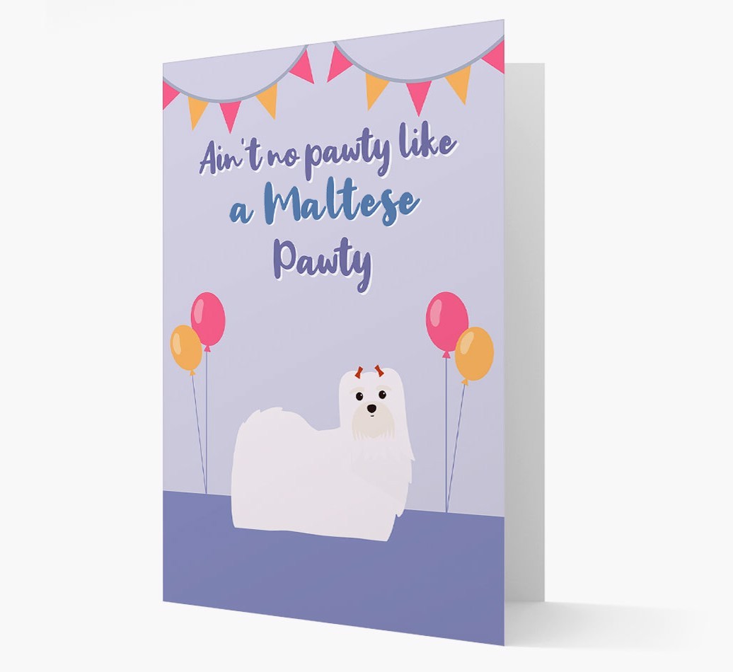 Ain't No Pawty: Personalized {breedFullName} Card
