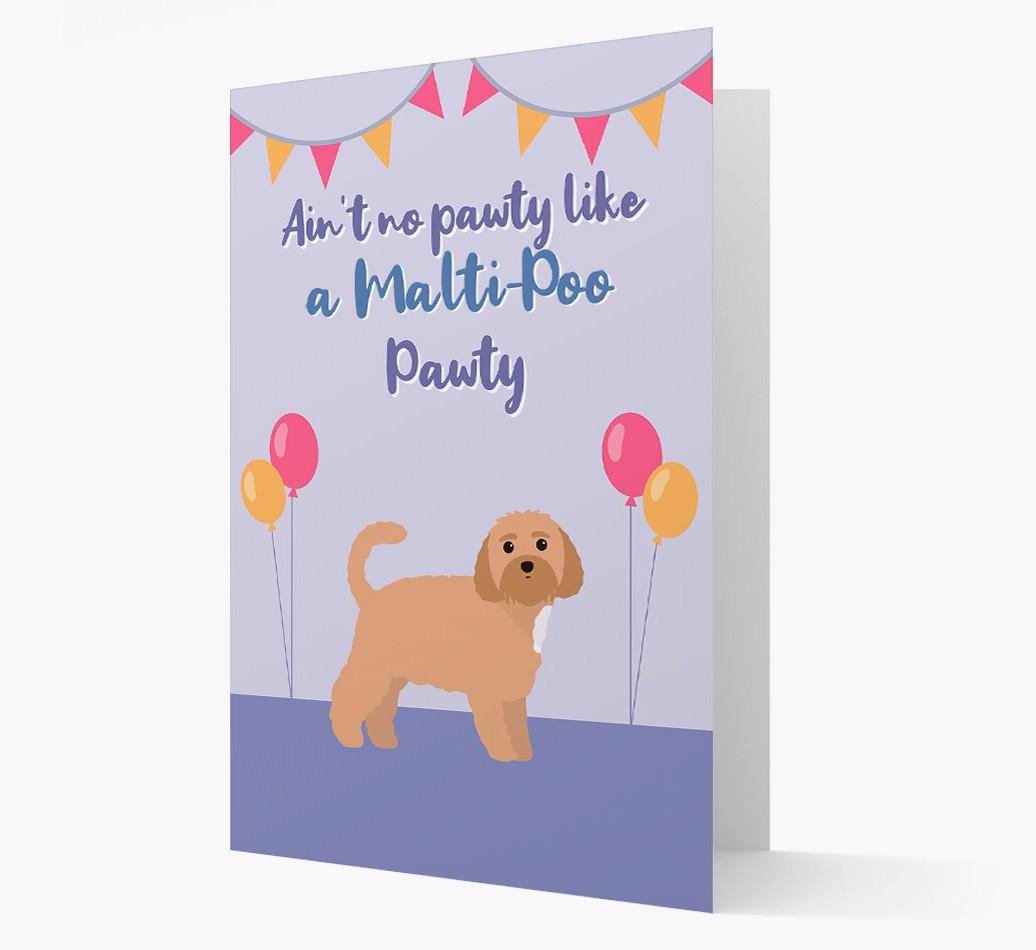 Ain't No Pawty: Personalized {breedFullName} Card