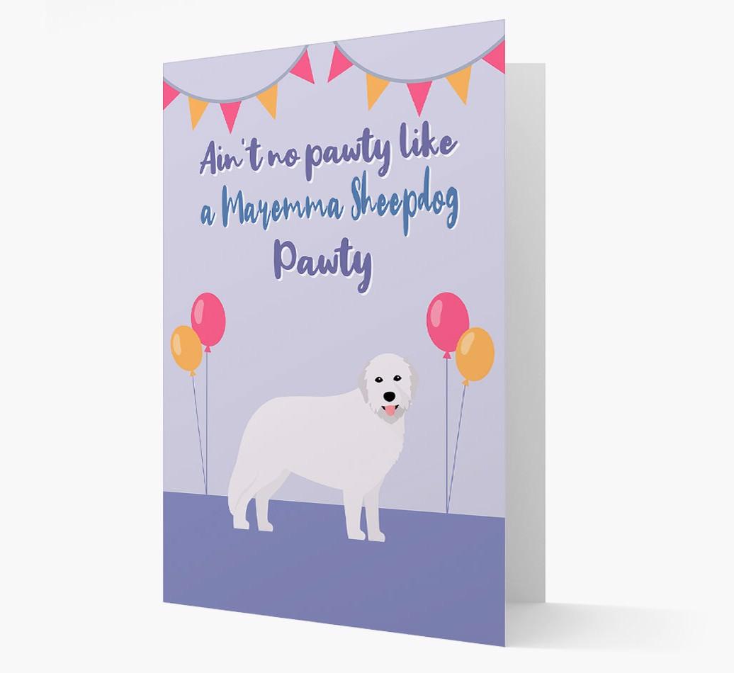 Ain't No Pawty: Personalized {breedFullName} Card