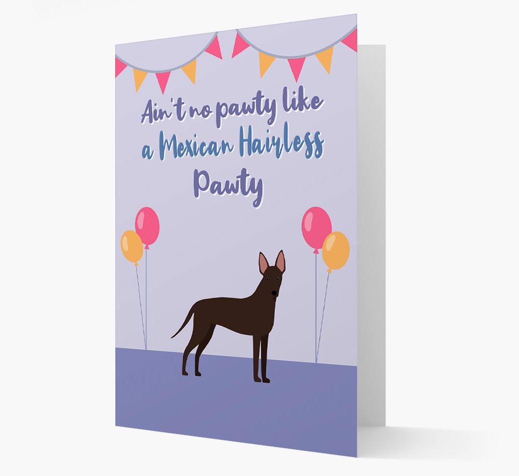 Ain't No Pawty: Personalized {breedFullName} Card