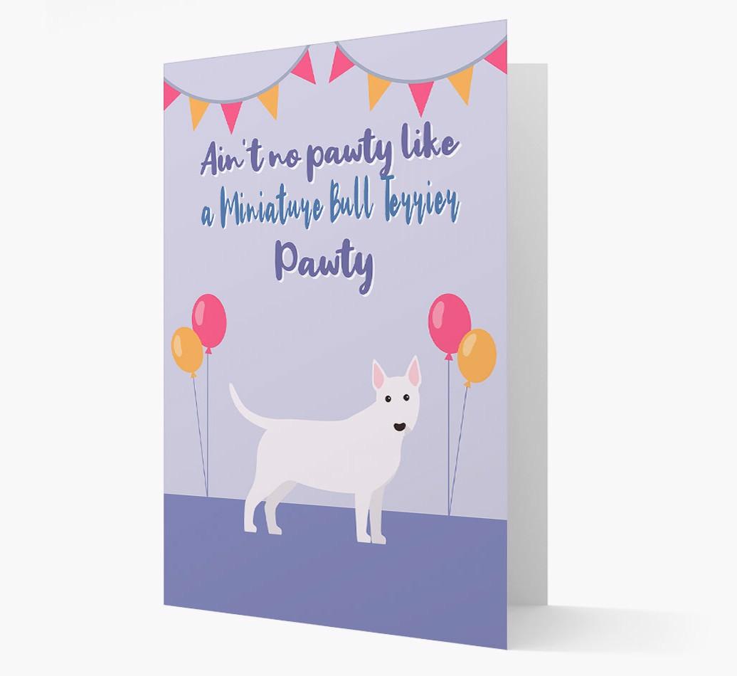 Ain't No Pawty: Personalized {breedFullName} Card