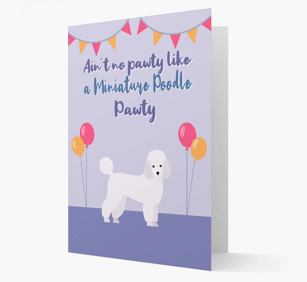 Ain't No Pawty: Personalized {breedFullName} Card