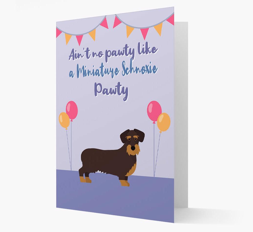 Ain't No Pawty: Personalized {breedFullName} Card