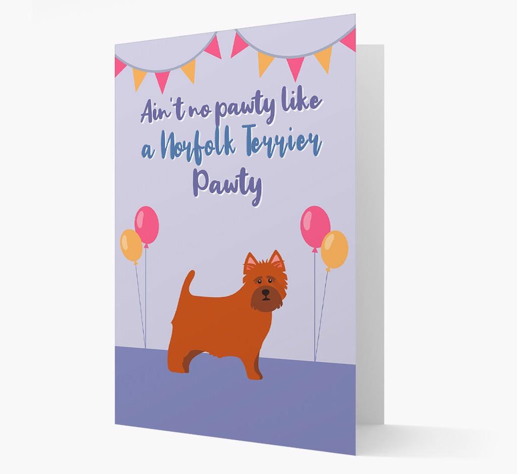 Ain't No Pawty: Personalized {breedFullName} Card