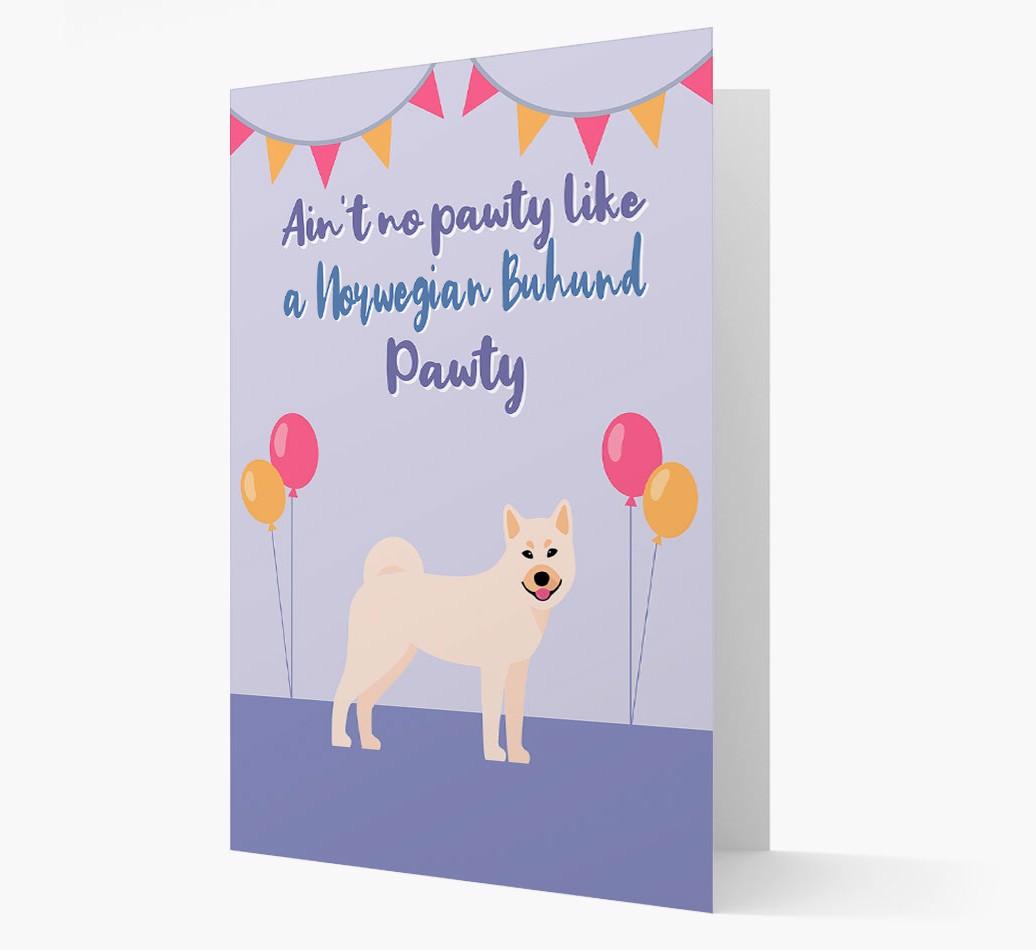 Ain't No Pawty: Personalized {breedFullName} Card