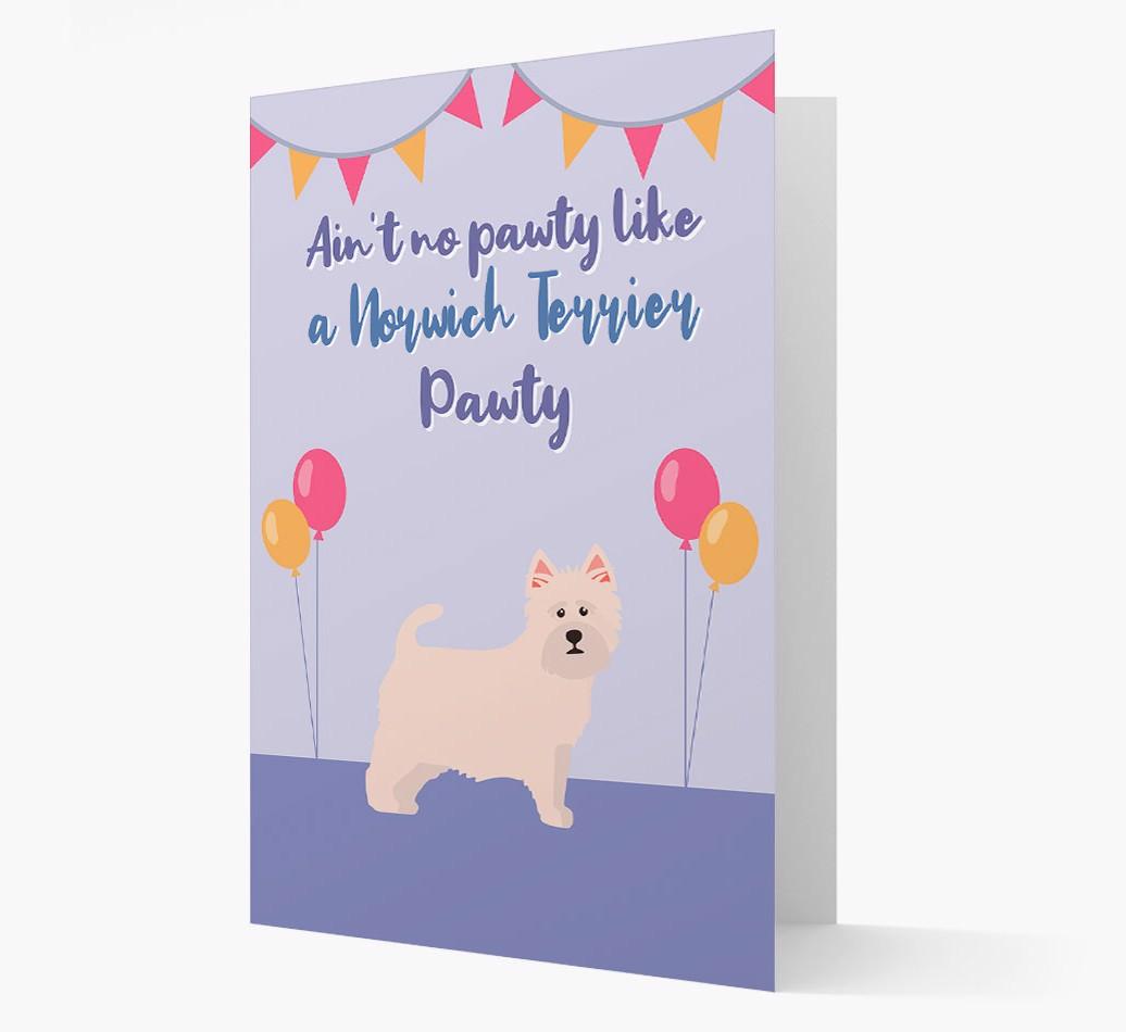 Ain't No Pawty: Personalized {breedFullName} Card