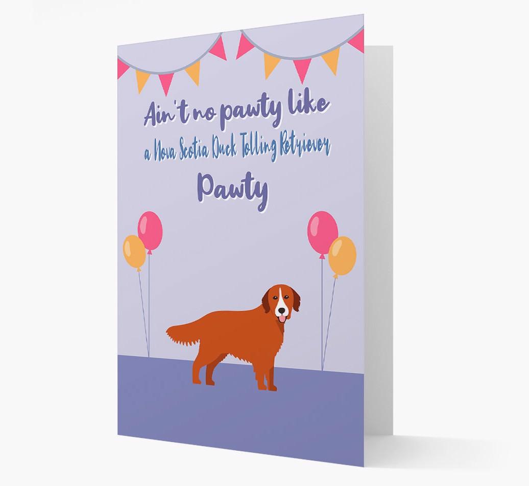 Ain't No Pawty: Personalized {breedFullName} Card