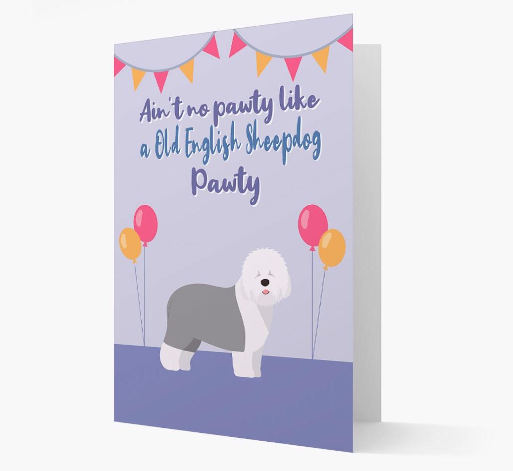 Ain't No Pawty: Personalized {breedFullName} Card