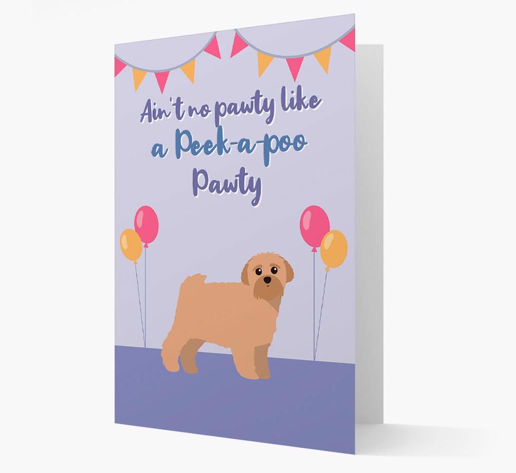 Ain't No Pawty: Personalized {breedFullName} Card