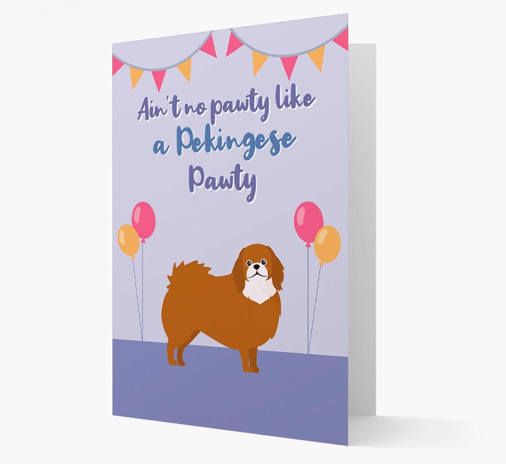 Ain't No Pawty: Personalized {breedFullName} Card