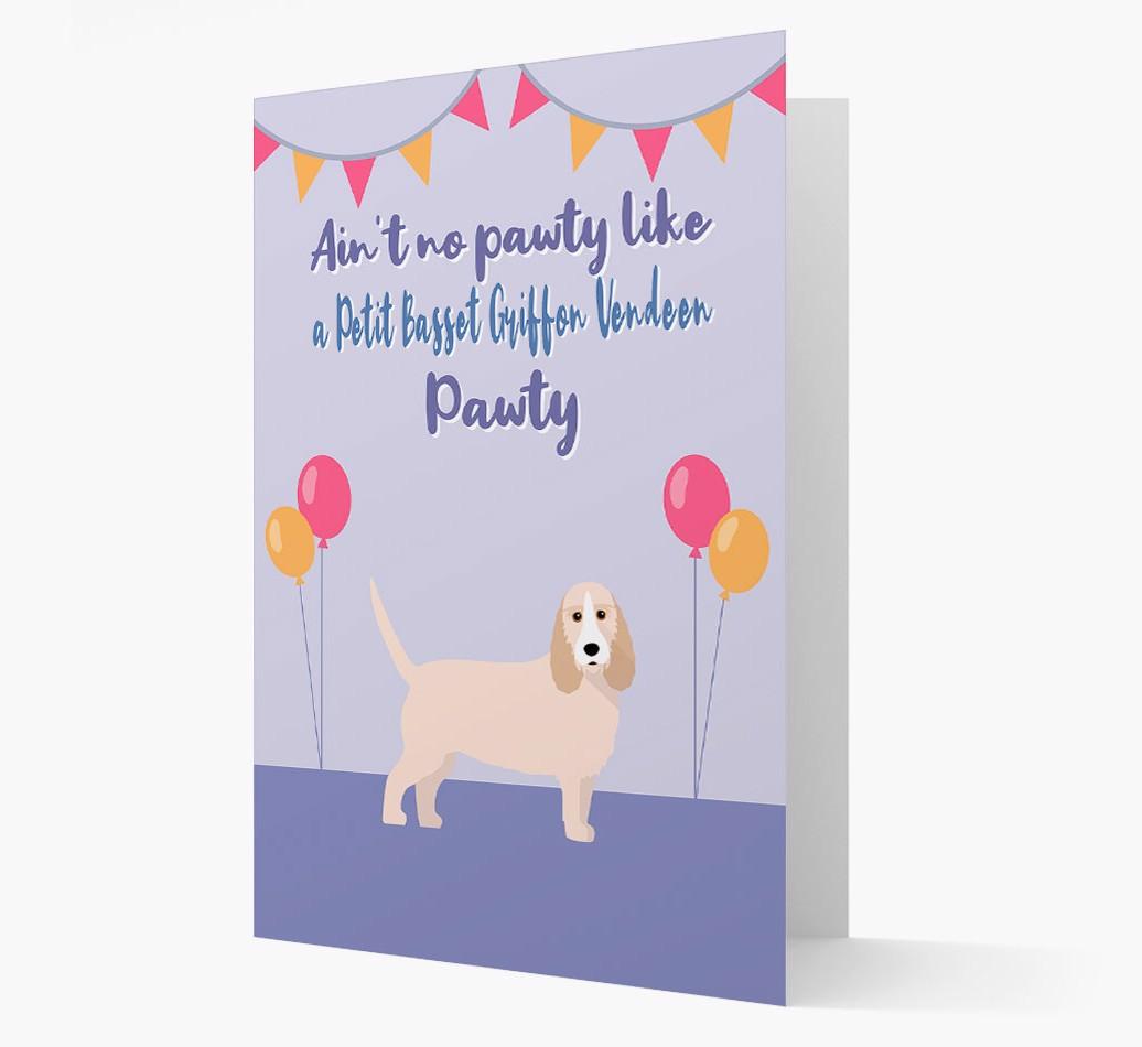 Ain't No Pawty: Personalized {breedFullName} Card