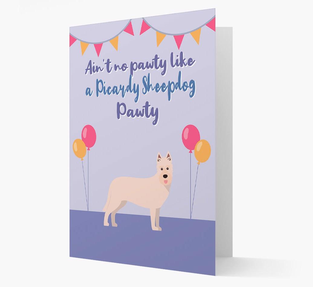 Ain't No Pawty: Personalized {breedFullName} Card