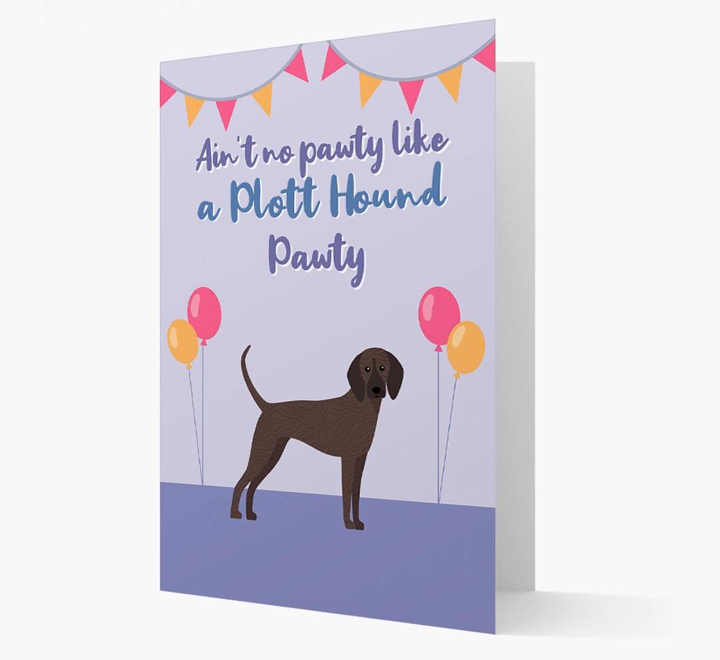 Ain't No Pawty: Personalized {breedFullName} Card