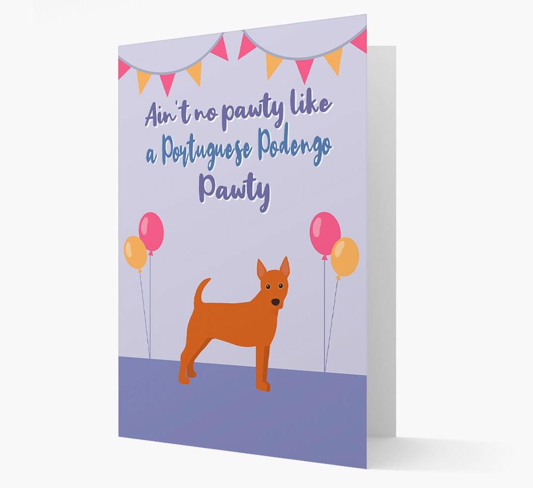 Ain't No Pawty: Personalized {breedFullName} Card