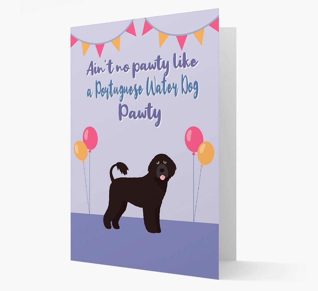 Ain't No Pawty: Personalized {breedFullName} Card