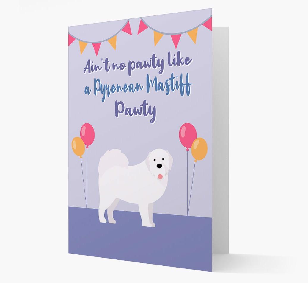 Ain't No Pawty: Personalized {breedFullName} Card