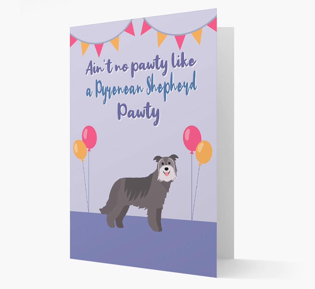 Ain't No Pawty: Personalized {breedFullName} Card