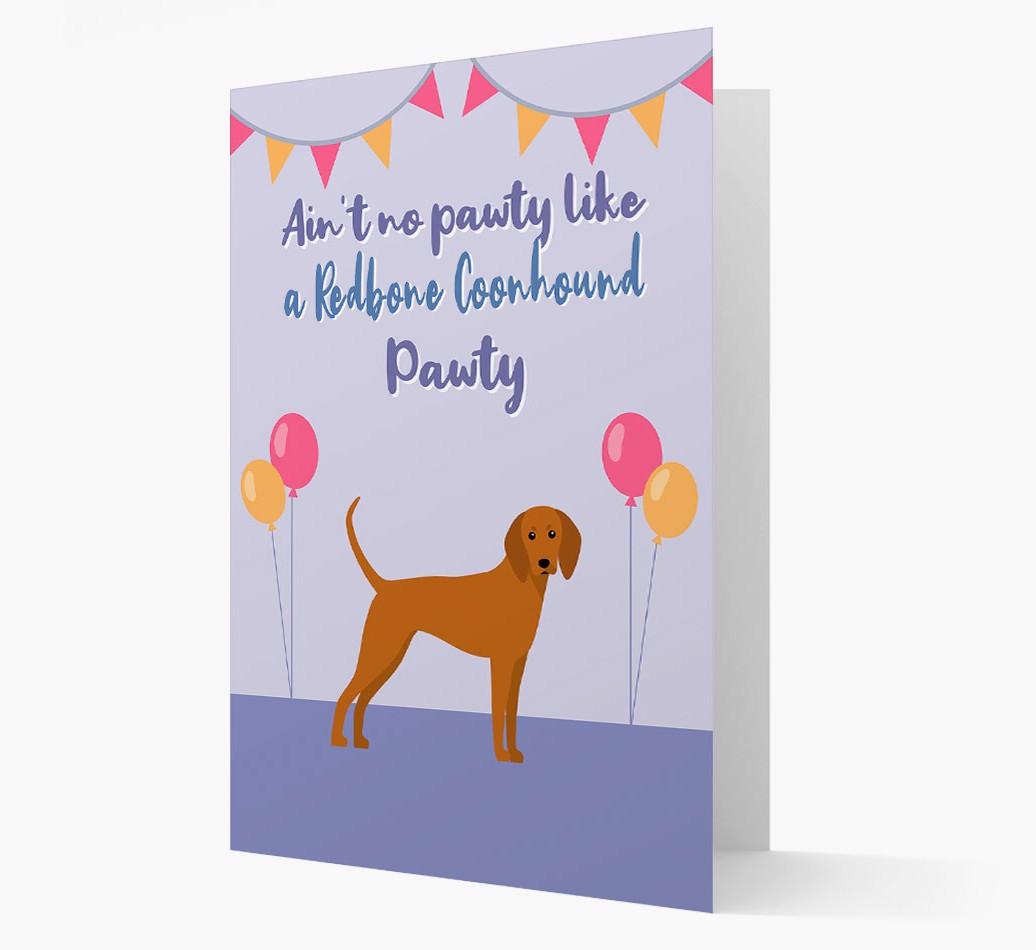 Ain't No Pawty: Personalized {breedFullName} Card