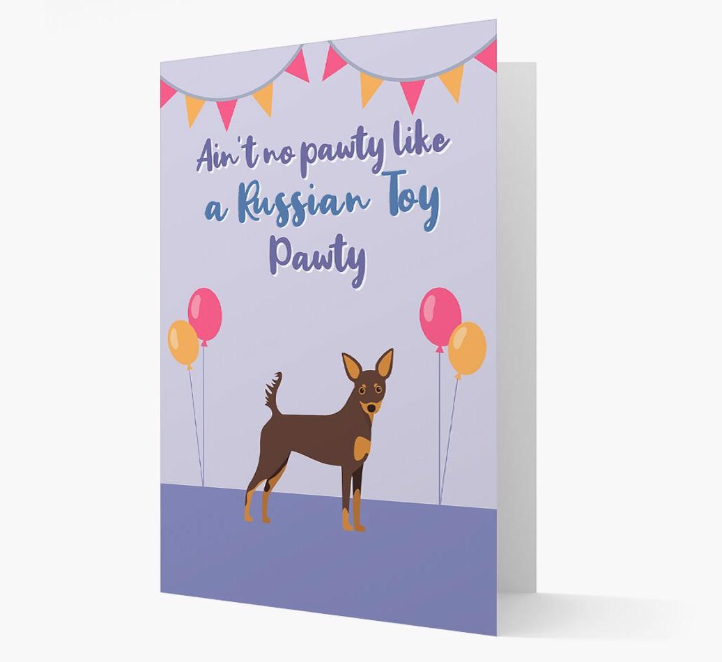 Ain't No Pawty: Personalized {breedFullName} Card