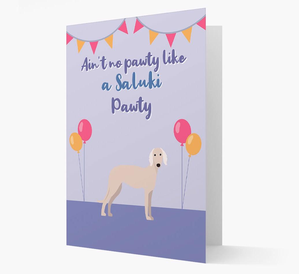 Ain't No Pawty: Personalized {breedFullName} Card