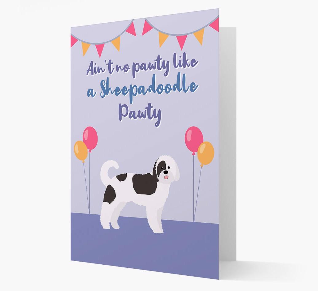 Ain't No Pawty: Personalized {breedFullName} Card