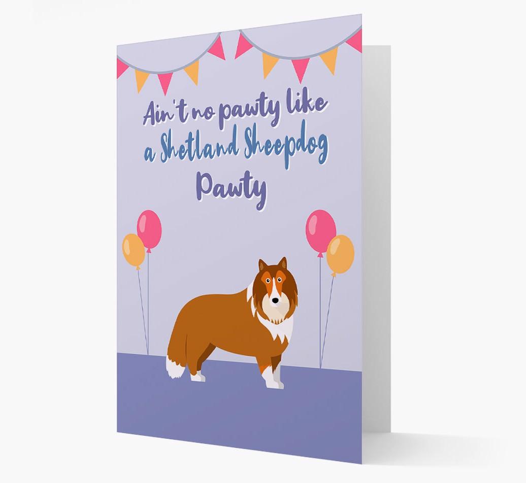Ain't No Pawty: Personalized {breedFullName} Card