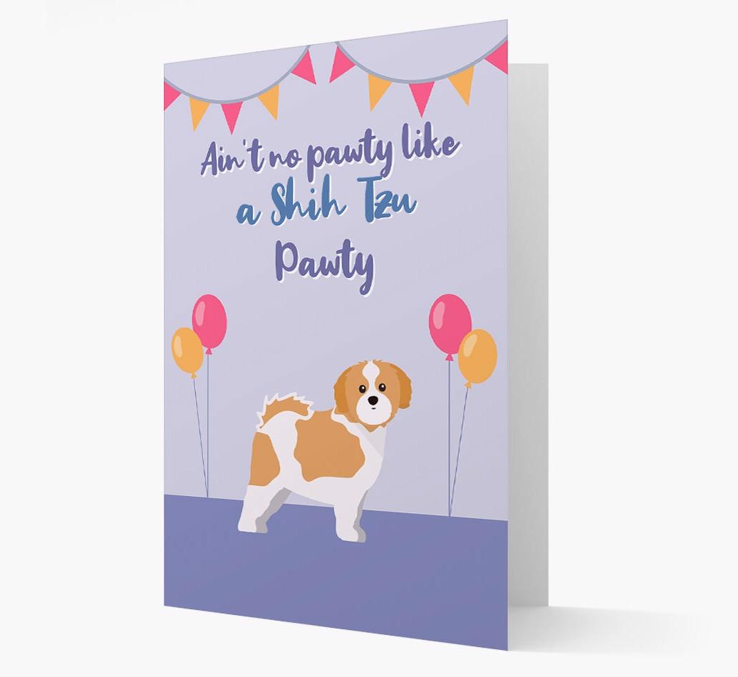 Ain't No Pawty: Personalized {breedFullName} Card