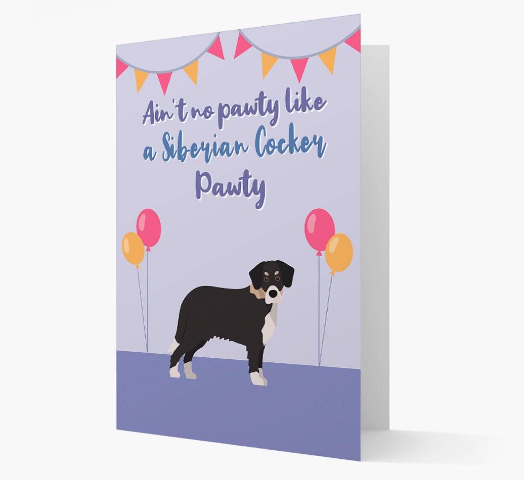 Ain't No Pawty: Personalized {breedFullName} Card