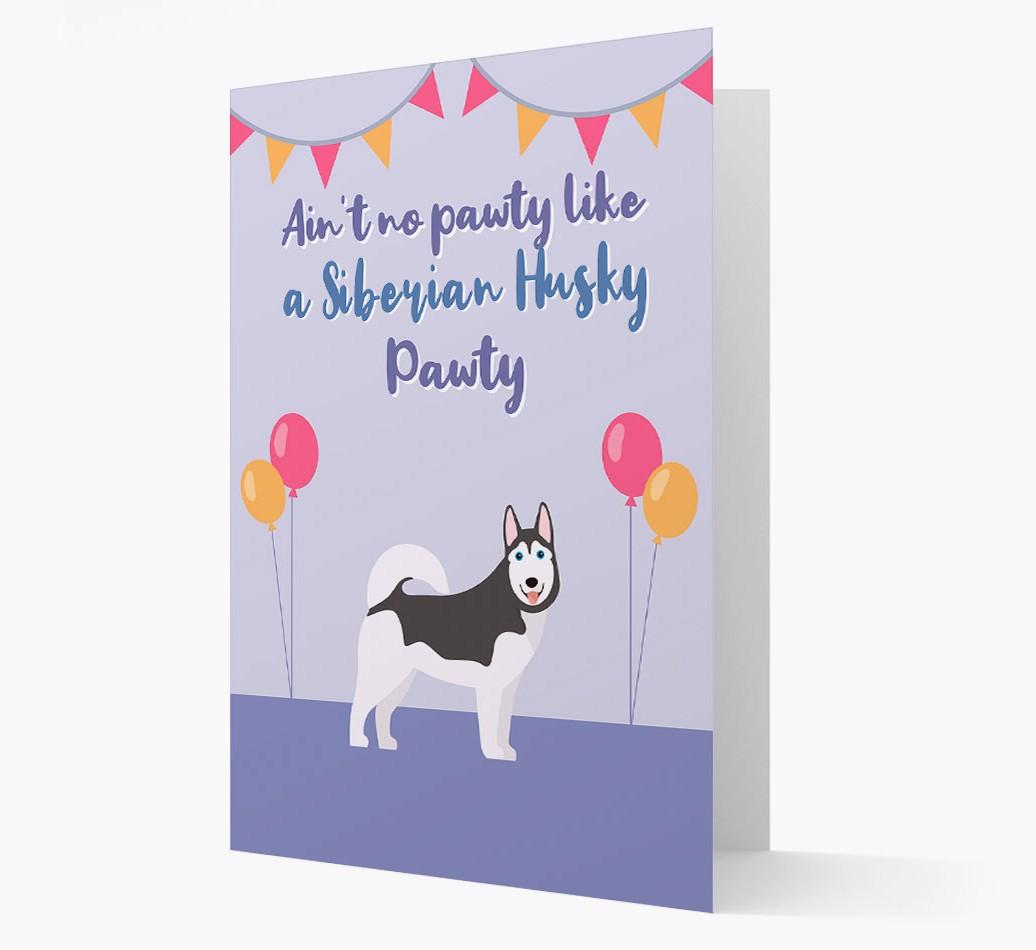 Ain't No Pawty: Personalized {breedFullName} Card