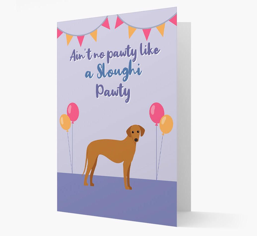 Ain't No Pawty: Personalized {breedFullName} Card