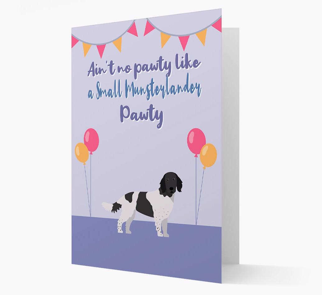 Ain't No Pawty: Personalized {breedFullName} Card