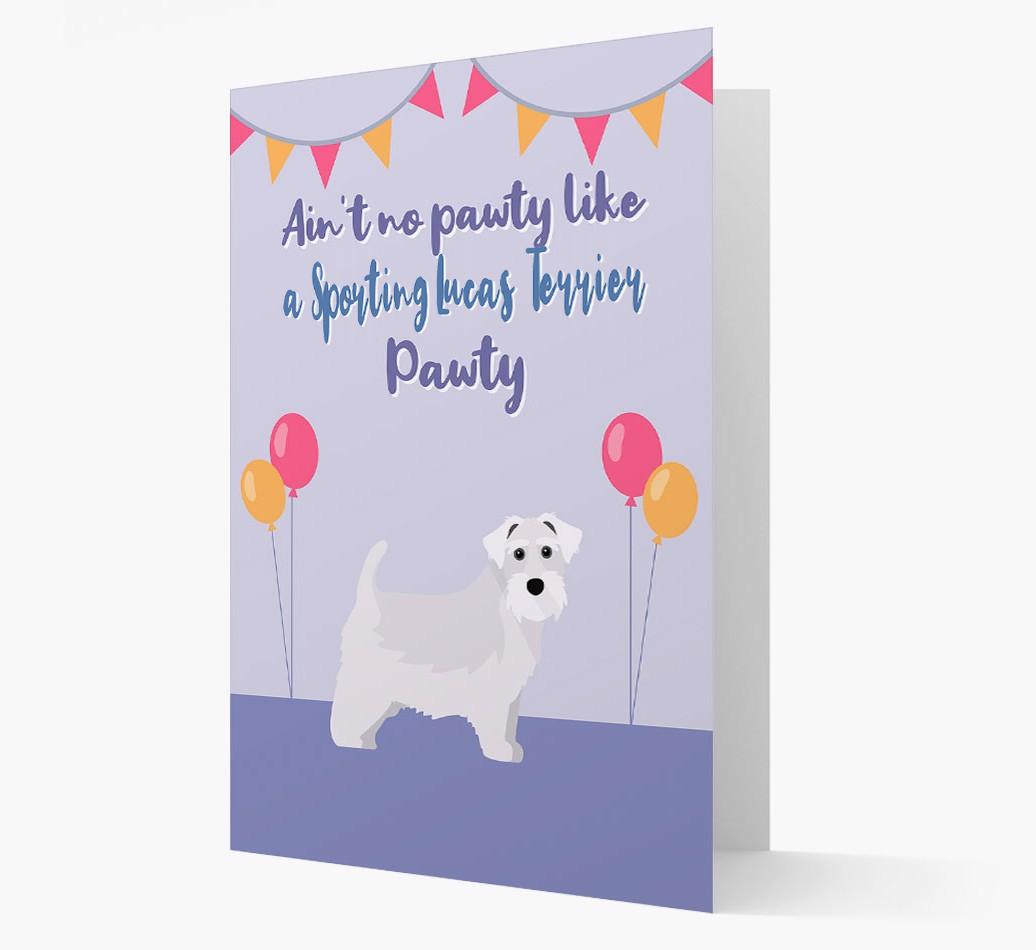 Ain't No Pawty: Personalized {breedFullName} Card