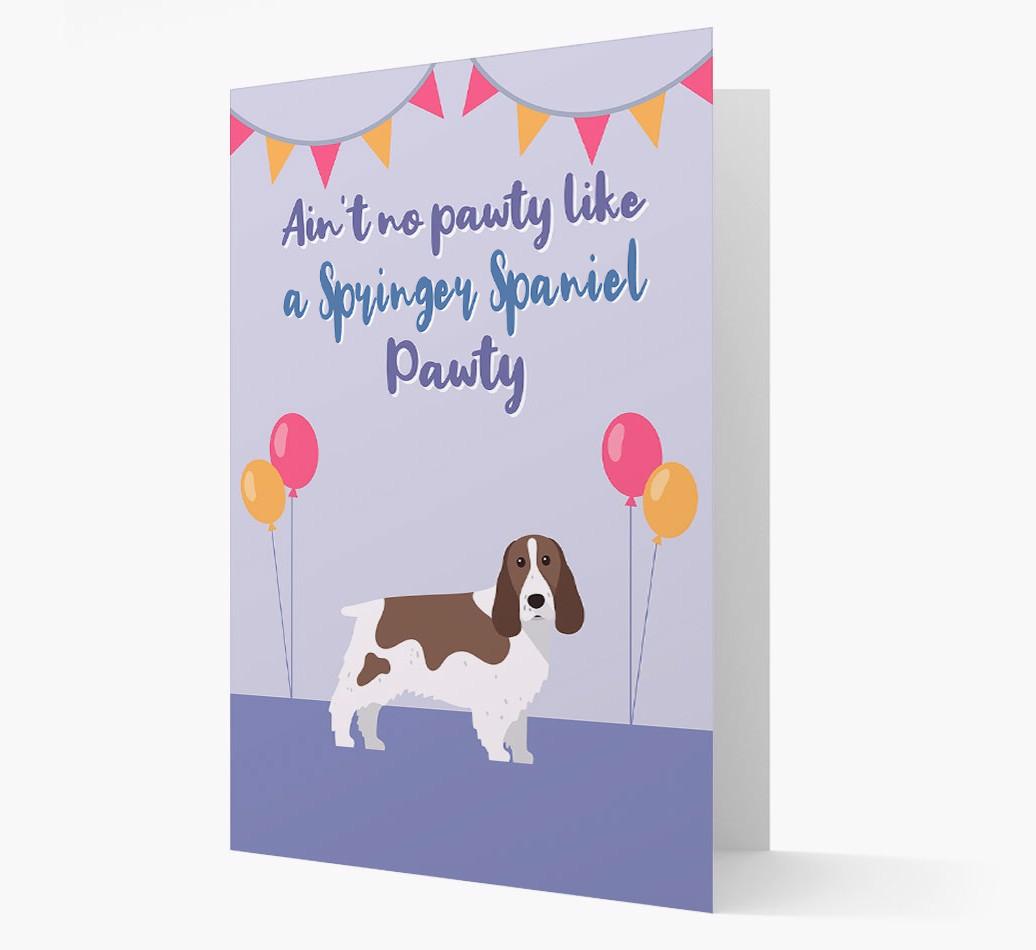 Ain't No Pawty: Personalized {breedFullName} Card