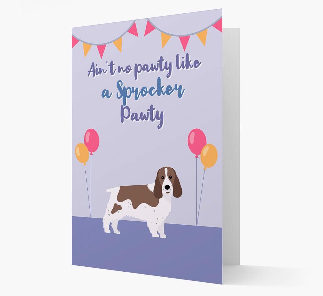 Ain't No Pawty: Personalized {breedFullName} Card