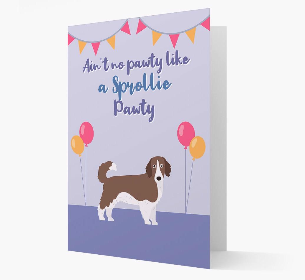 Ain't No Pawty: Personalized {breedFullName} Card