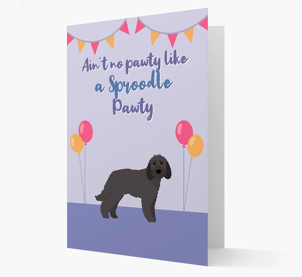 Ain't No Pawty: Personalized {breedFullName} Card