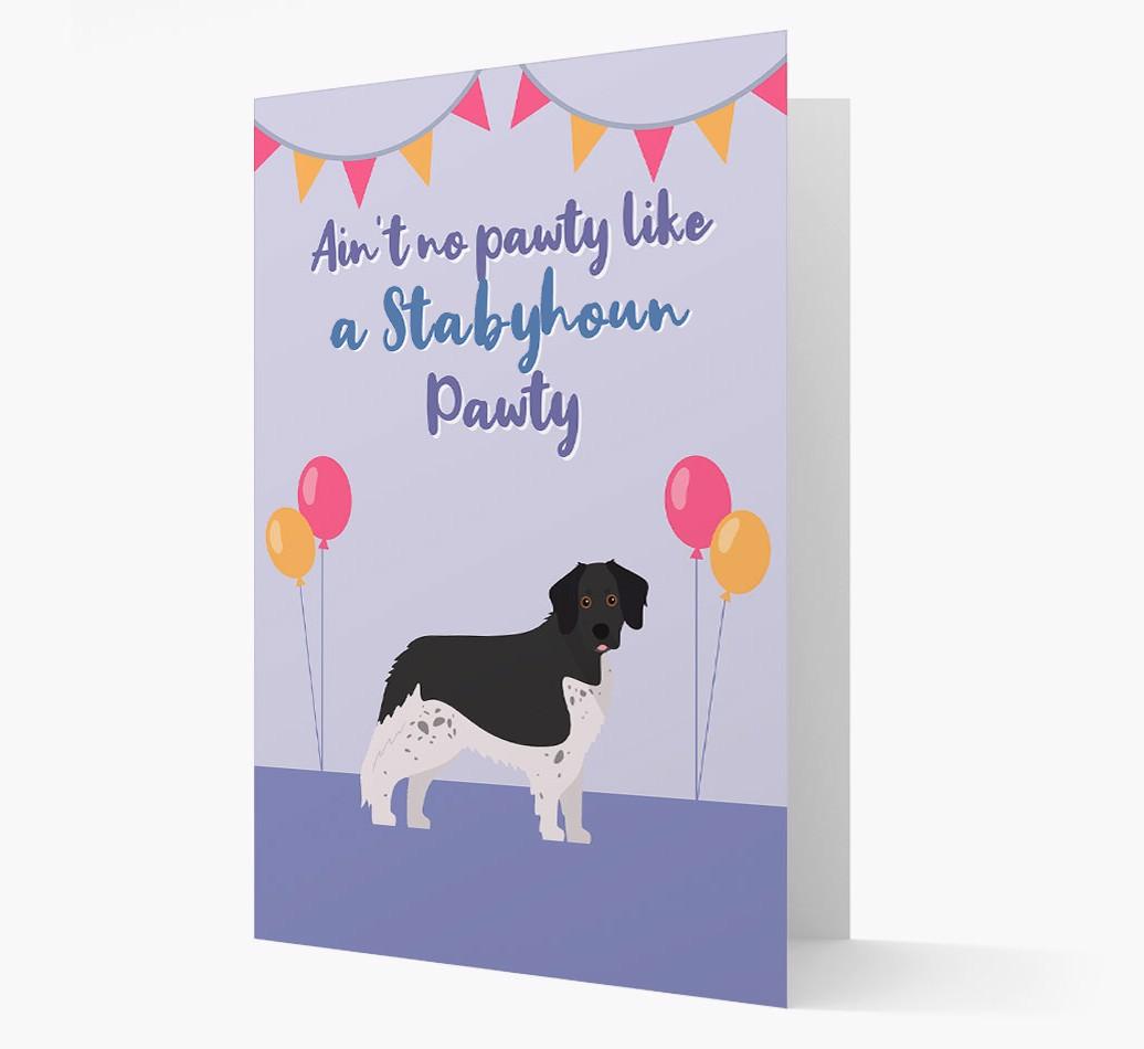 Ain't No Pawty: Personalized {breedFullName} Card