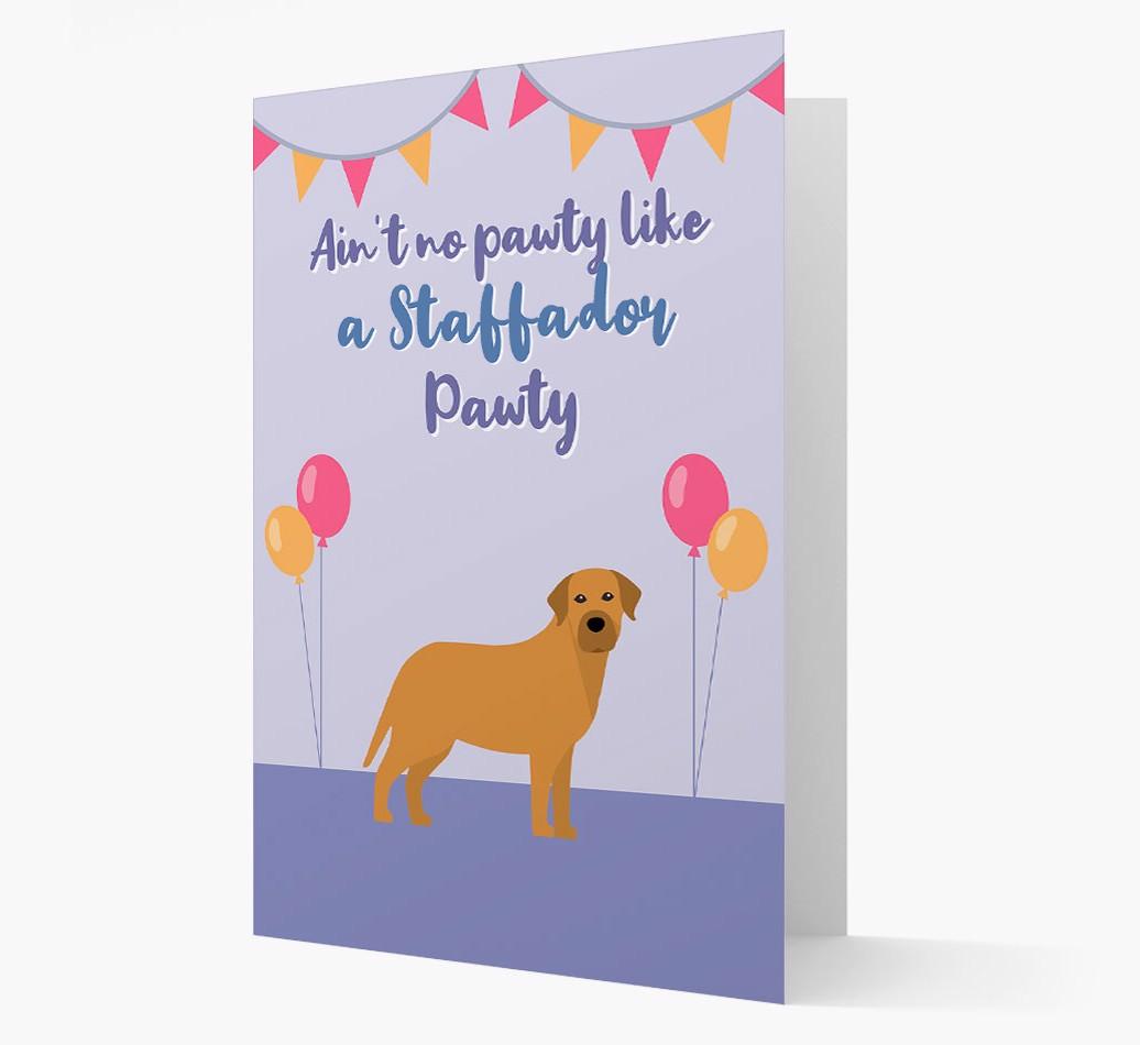 Ain't No Pawty: Personalized {breedFullName} Card