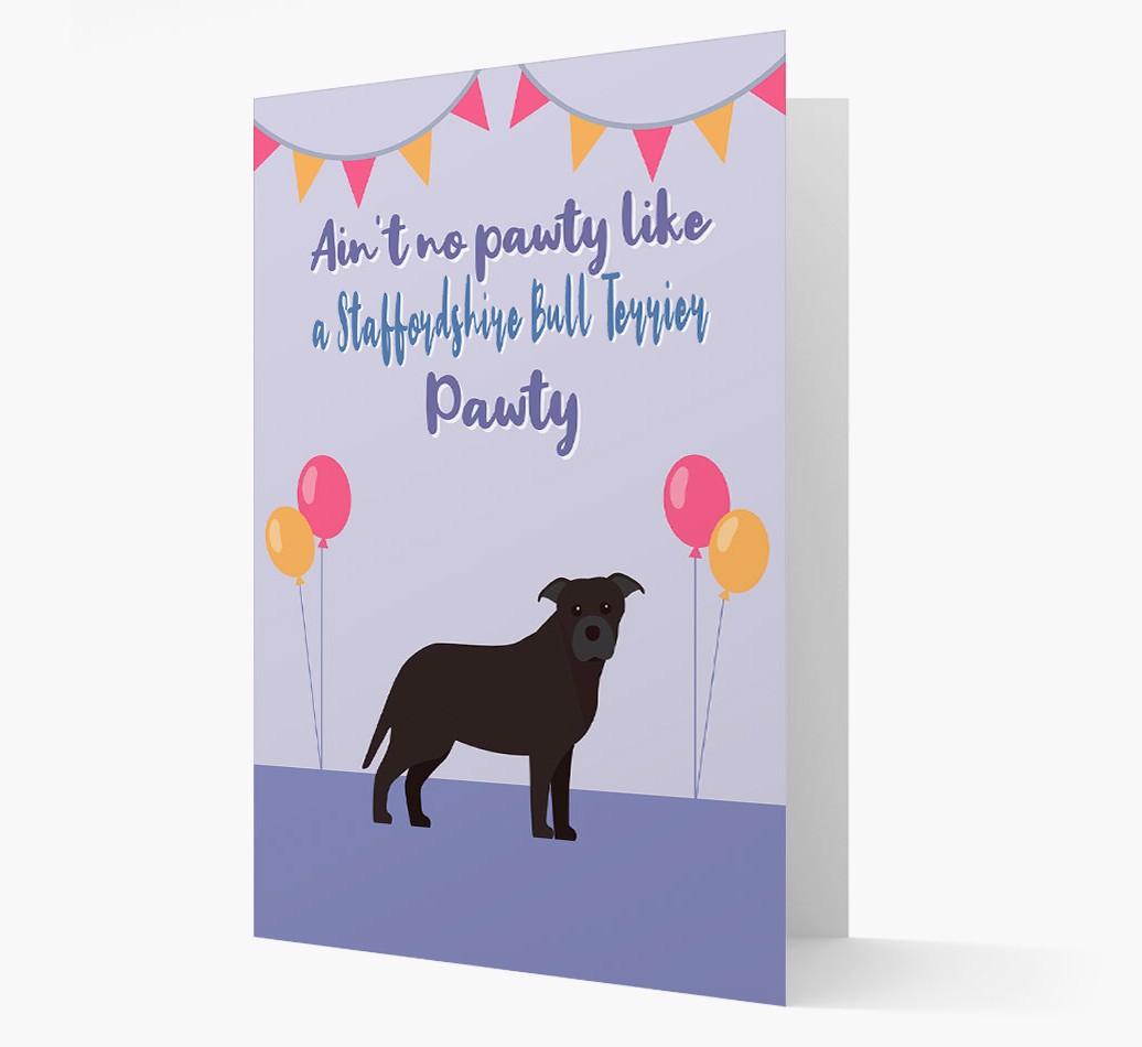 Ain't No Pawty: Personalized {breedFullName} Card