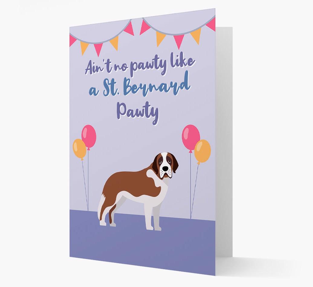 Ain't No Pawty: Personalized {breedFullName} Card