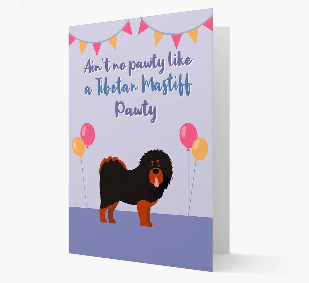 Ain't No Pawty: Personalized {breedFullName} Card