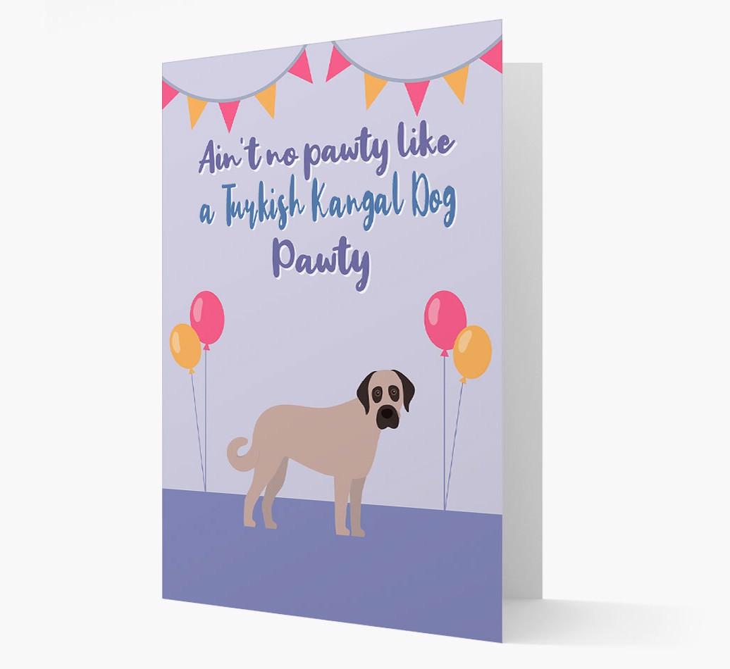 Ain't No Pawty: Personalized {breedFullName} Card