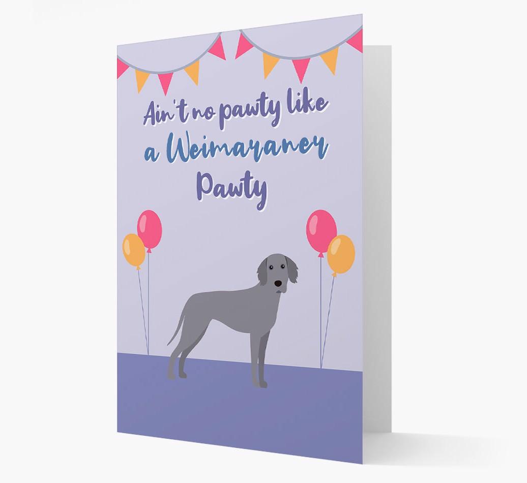 Ain't No Pawty: Personalized {breedFullName} Card