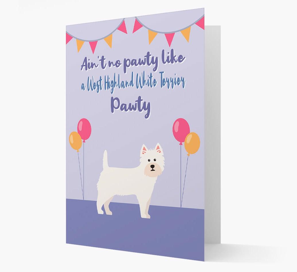Ain't No Pawty: Personalized {breedFullName} Card